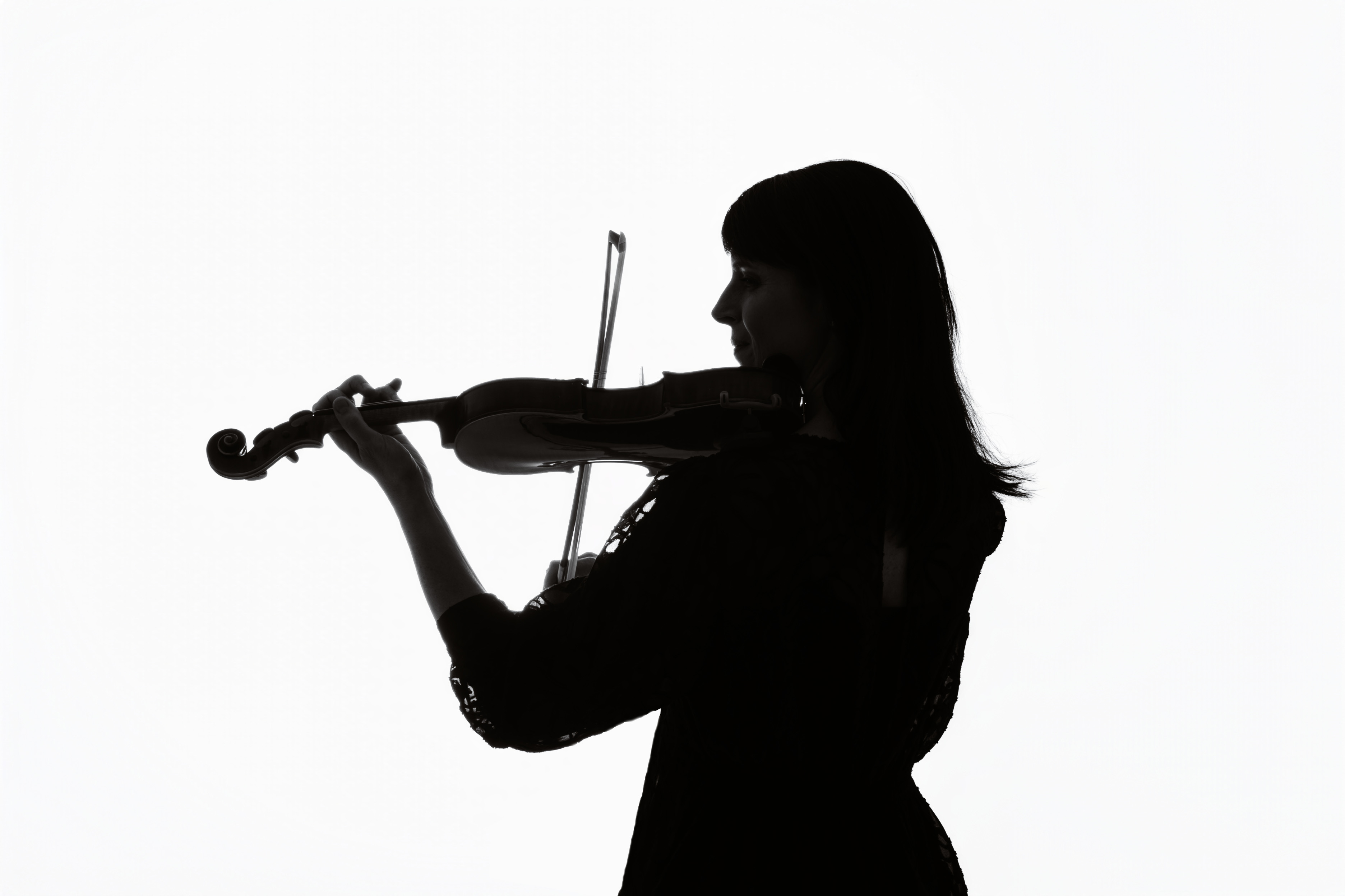 Violinist silhouette
